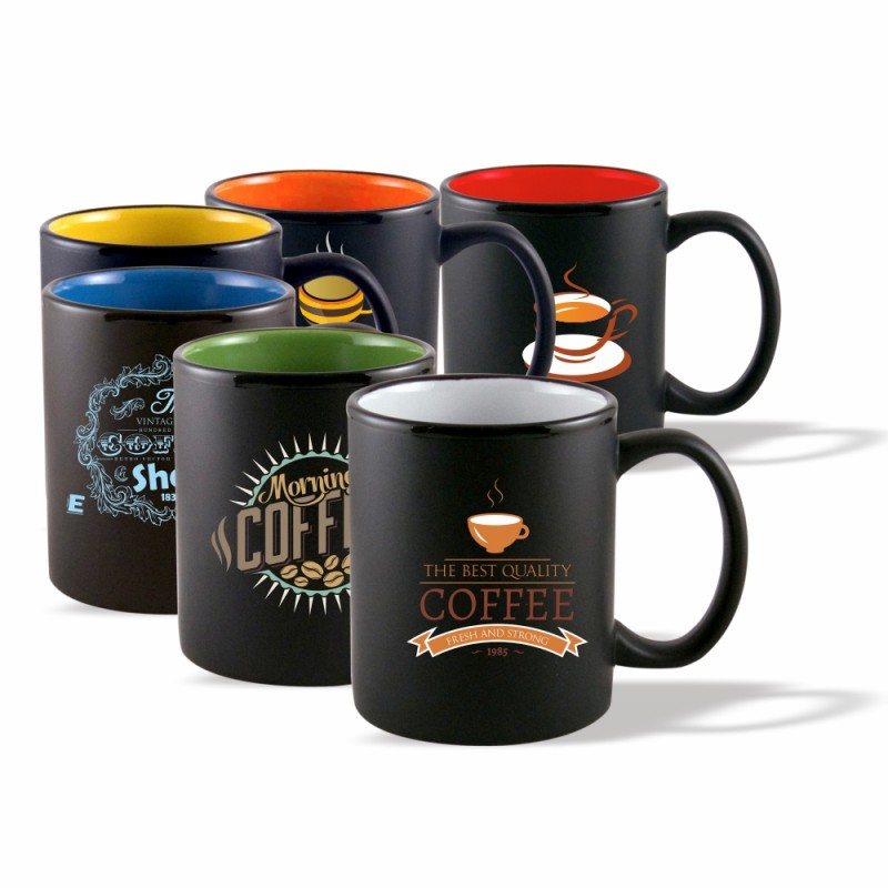 Download DM66 Coffee mug, 11 oz. Two Tone Matte Ceramic Mug with Handle Yellowimages Mockups
