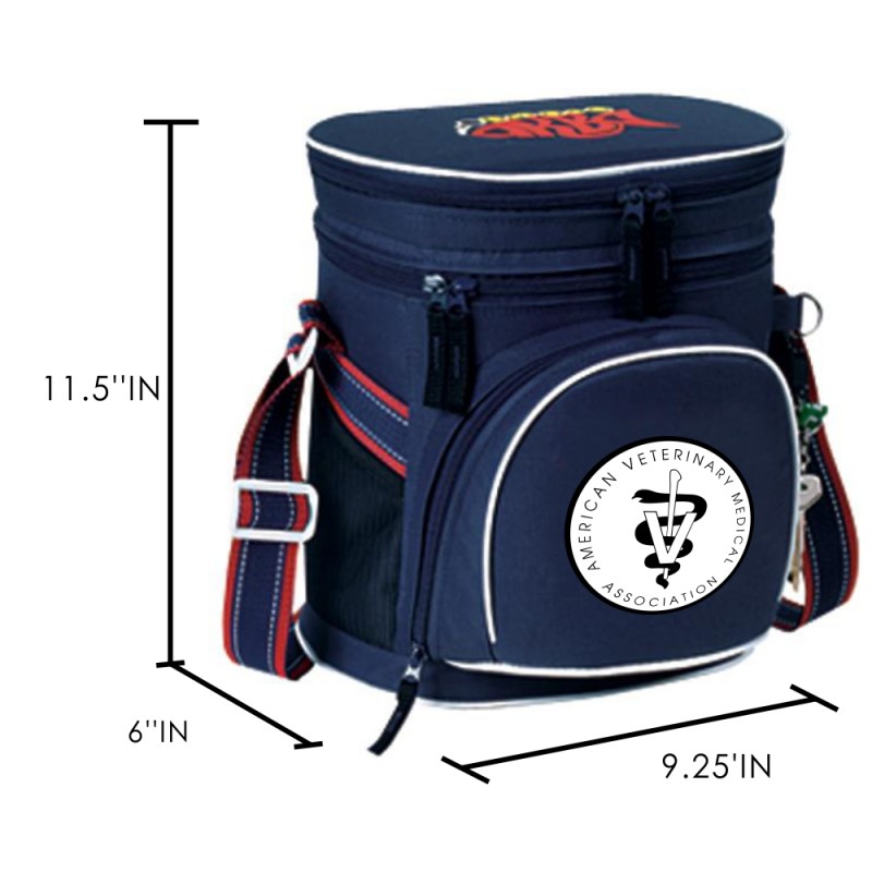 DCB33 Cooler Bag, Double Compartment 12 Pack Golf Cooler,