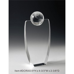 DCR003 Globe Award Crystal...
