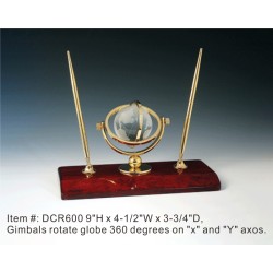 DCR600 Crystal Globe Desk...