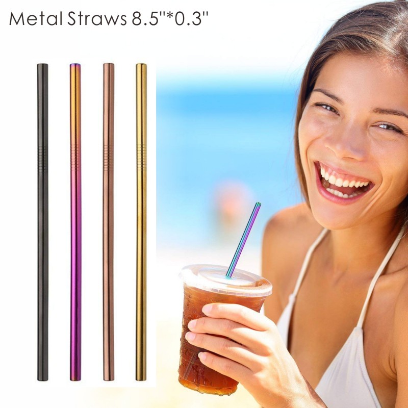 Straight Metal Straws