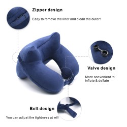SITP06 4 Hump Inflatable Pillow, Inflatable Neck Pillow with Back Support