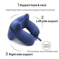 SITP06 4 Hump Inflatable Pillow, Inflatable Neck Pillow with Back Support