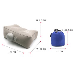 Inflatable Seat Cushion,Portable Air Sitting Pad with Carry Bag