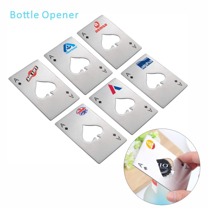 Stainless Steel Poker Card Bottle Opener! 