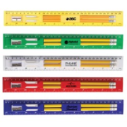 DR01  12 Inch Plastic Ruler...