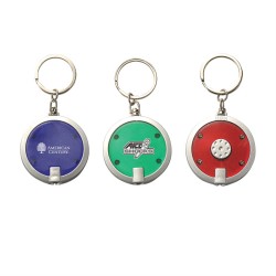 DFL08  Round LED Light Keyring