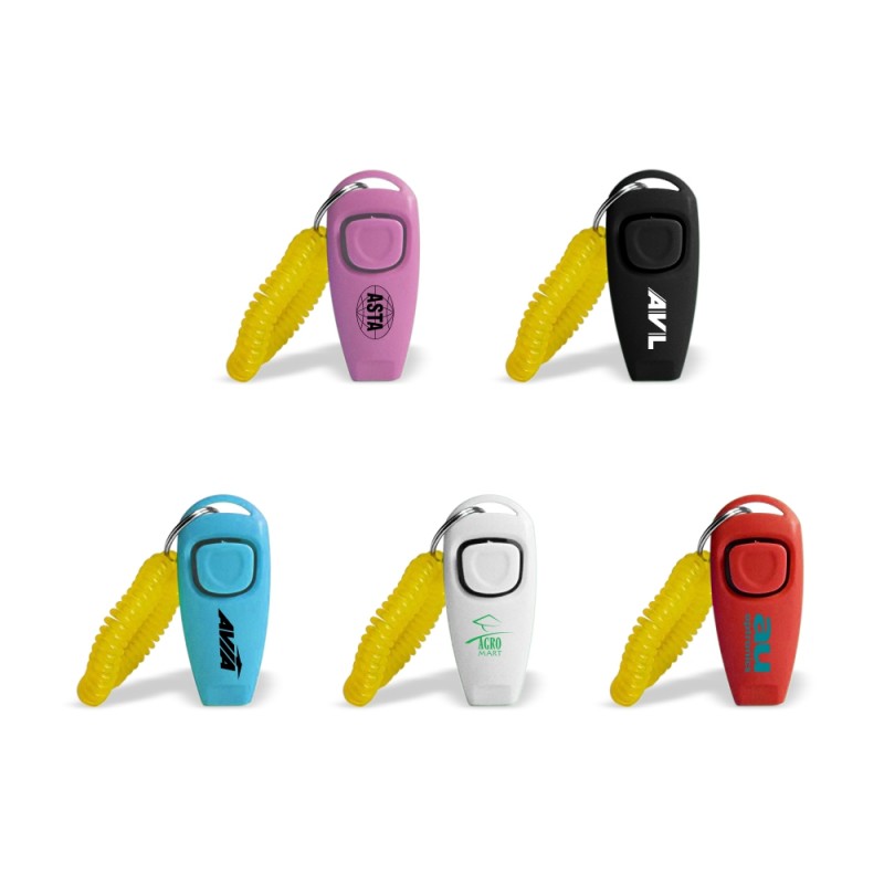 Pet Training Clicker Whistle with Wrist Strap Dog Training Clickers